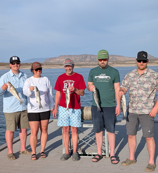 Caught a good one on this scenic fishing trip!