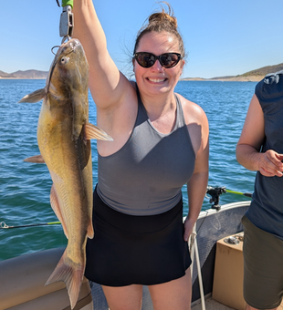 Nice Lake Pleasant channel catfish landed on clear day!