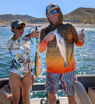 Lake Pleasant striped bass and channel catfish success!