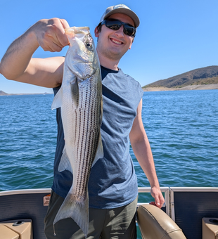 Lake Pleasant striped bass making memories on the water!