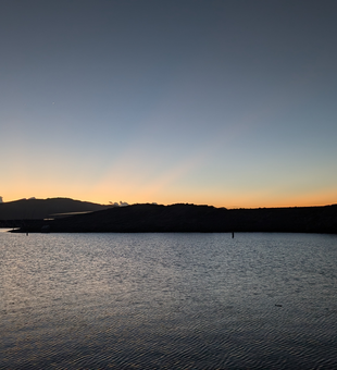 Perfect evening conditions for jigging and trolling with light tackle. Clear skies made for an exciting day on the water.