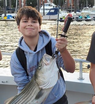 First catch, first memory on the boat!
