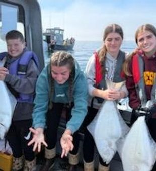 Pacific halibut success in Chugiak Alaska waters!
