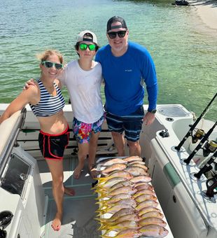 Family fishing, limiting out on Florida waters