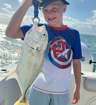 Nice Crevalle Jack using deep sea jigging and trolling with heavy tackle!
