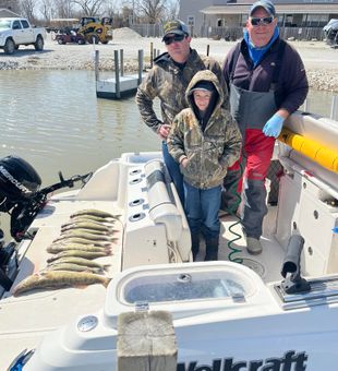 Fishing off Ludington’s peaceful sandy beaches