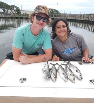 It's a Mackerel fiesta! Only in Topsail Beach!