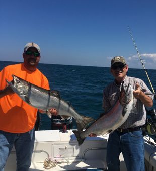 First Salmon of the season out of Ludington