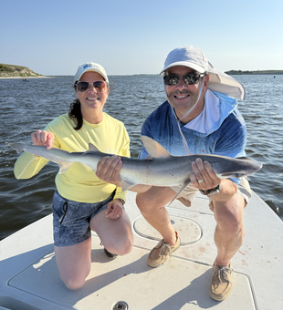 Big Bonnethead Shark reeled in during an epic deep sea adventure!