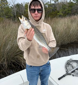 Beautiful speckled trout from Cedar Point NC waters!