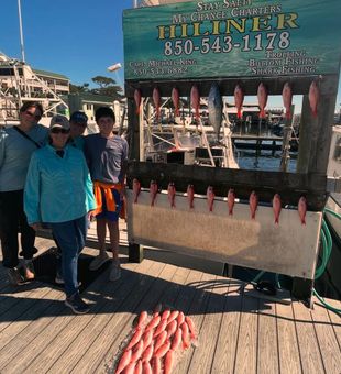Colorful Red Snapper haul with My Chance Charters!