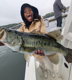 Trophy bass landed on Lake Lanier!