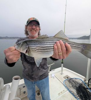 Nice Gainesville striped bass making the day!