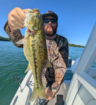 Light tackle triumph: Guadalupe Bass caught in clear Gainesville waters!