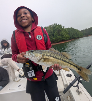 Lake Lanier spotted bass making the day worthwhile!