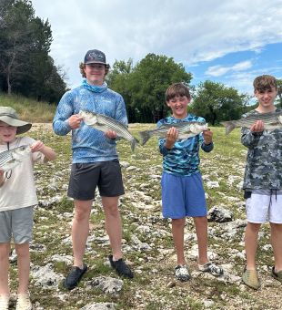 Family fishing trip Lake Whitney
