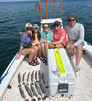 Hooked a pair of spotted weakfish with some deep sea jigging magic down in South Padre!
