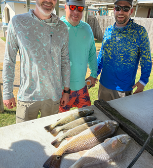 Great day targeting redfish with deep sea jigging and light tackle techniques!