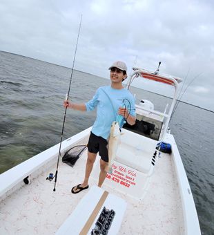 South Padre Island redfish action on the boat!