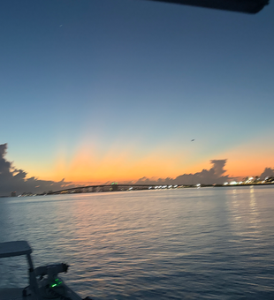 Perfect South Padre Island sunset for fishing!