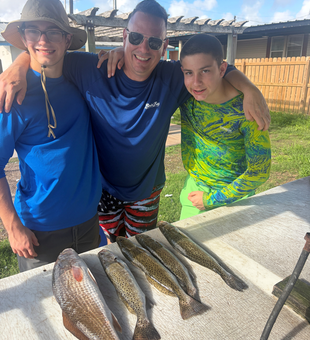 Solid redfish and speckled trout from South Padre Island!