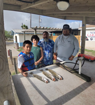 Fresh speckled trout ready for cleaning at South Padre Island!