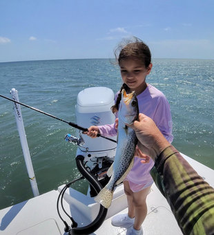 South Padre Island speckled trout making the trip worthwhile!