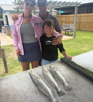 Fresh South Padre Island speckled trout ready for the table!