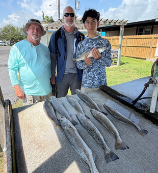 Outstanding speckled trout catch from South Padre Island waters!