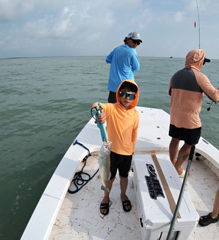 Fresh South Padre Island Speckled Trout in the boat!