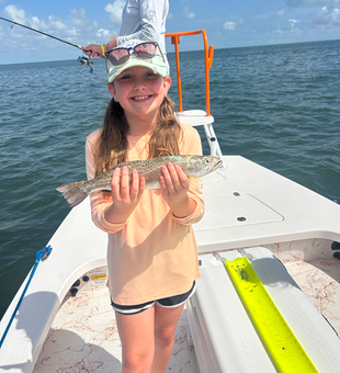 Hooked a tasty Spotted Weakfish off the Texas coast using Deep Sea Jigging tackle!