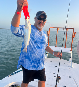 Landed a feisty Spotted Weakfish on an epic deep sea fishing adventure!