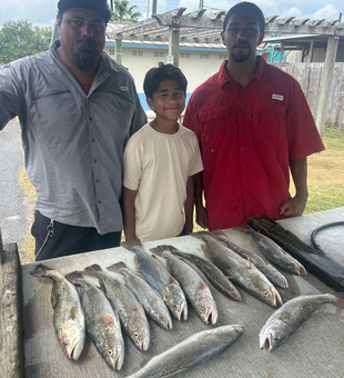 Spotted Weakfish blasted today off South Padre Island!