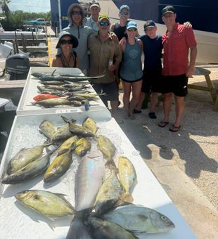 Outstanding longfin yellowtail action in Little Torch Key!