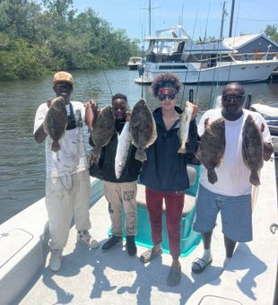 Sarasota flounder action never slows