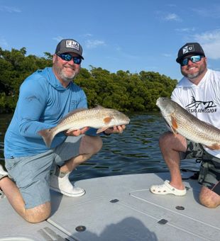Double redfish success in Sarasota waters!