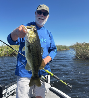 Perfect bass catch at Headwaters Lake!