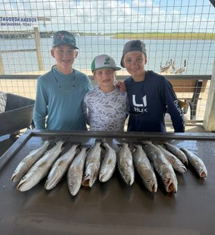 Matagorda speckled trout and kingcroaker made for great fishing!