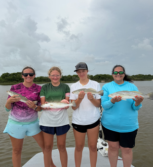 Successful speckled trout fishing at Matagorda Bay!