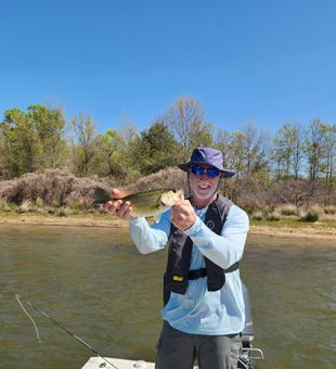Bright largemouth bass Lake Fork fly fishing trip