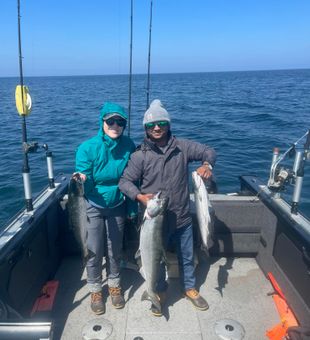 Caught a beauty on Lake Michigan today!