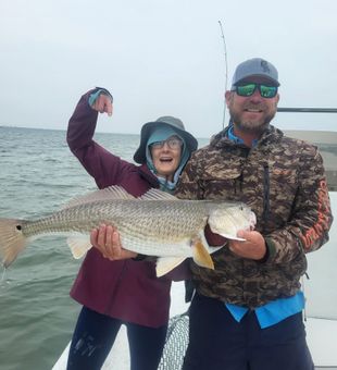 Trophy redfish triumph.