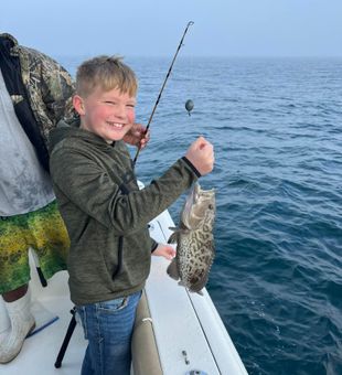 Kid Hooked a Grouper in Panama City Beach, FL