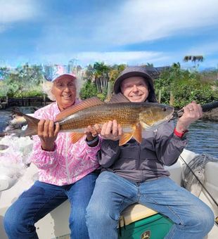 Beautiful Bonita Springs redfish makes for perfect fishing memories!