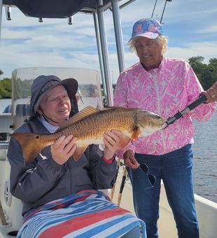 Beautiful Bonita Springs redfish making the day!