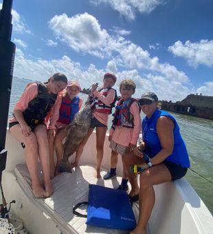Nice black drum landed in Galveston waters!
