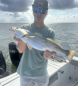 Battled this spotted weakfish with a variety of techniques on the water today!