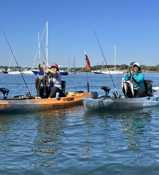 Great day of light tackle fishing from the kayaks with clear conditions!
