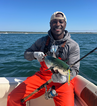 Light tackle fishing adventure on the water! Partly cloudy conditions made for an exciting day.