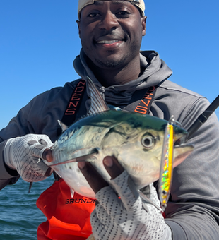 Nice Little Tunny on light tackle in Newport! Great action on the water today.